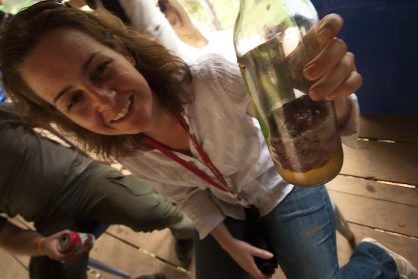 Loretta Castoro and the local hootch