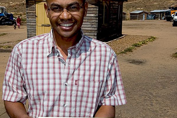 Nirina Rakotosaona at his sapphire mine near Ilakaka