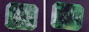 emerald, emerald enhancements, Opticon, gemology, oil treatment