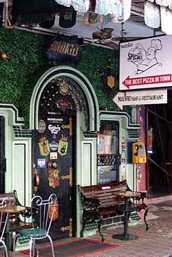 Entrance to the Madrid Bar on Bangkok’s Patpong Road.