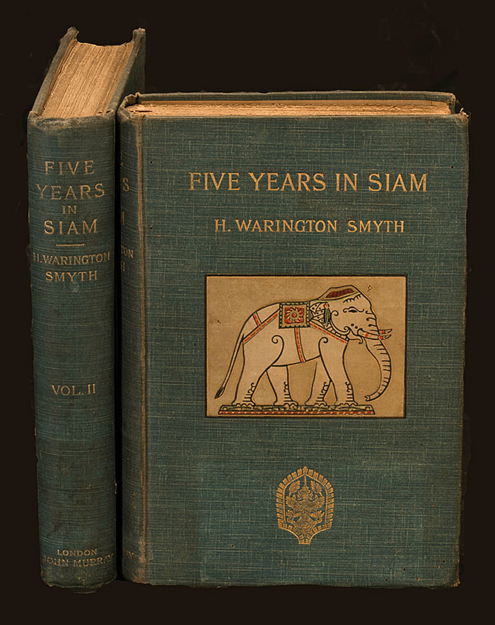 Cover of H. Warington Smyth's Five Years in Siam—From 1891 to 1896. This is the most difinitive account of ruby and sapphire mining in Siam in the 19th century. From the William Larson Collection. Photo: Mix Dixon