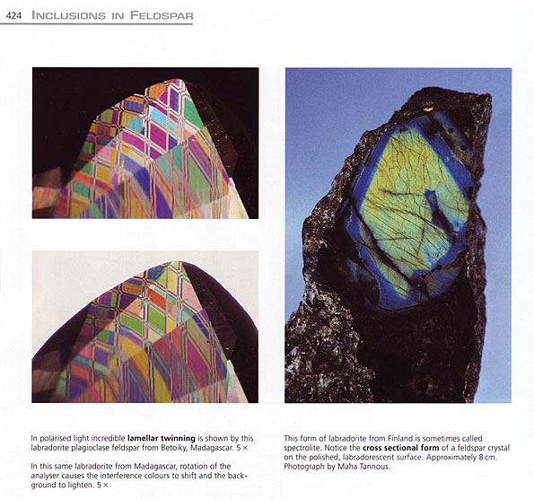 Who would have imagined that the most common mineral on the planet could be so beguiling? Feldspar, page 424.