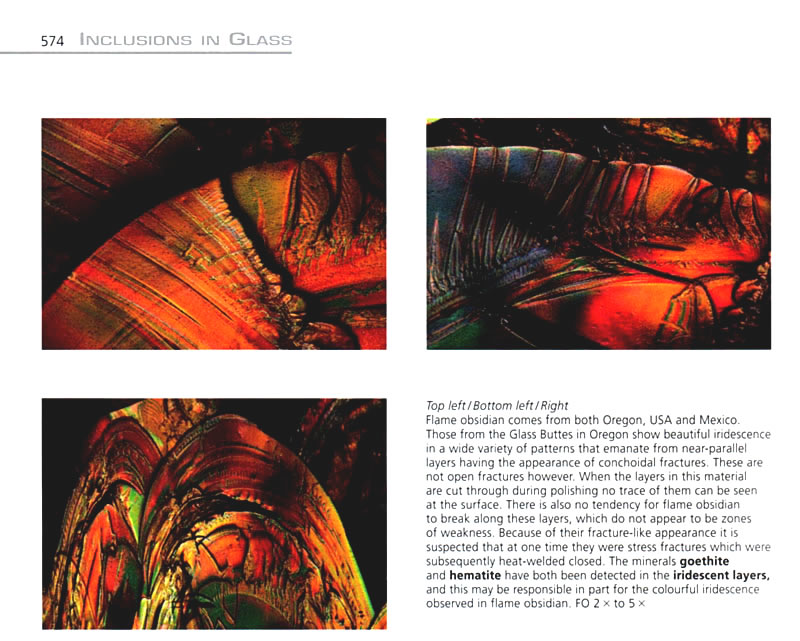 Inclusions in Obsidian