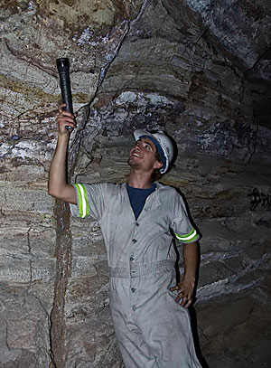 Robert Grafen-Greaney in the tanzanite mines