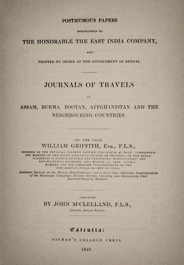 Griffith title page