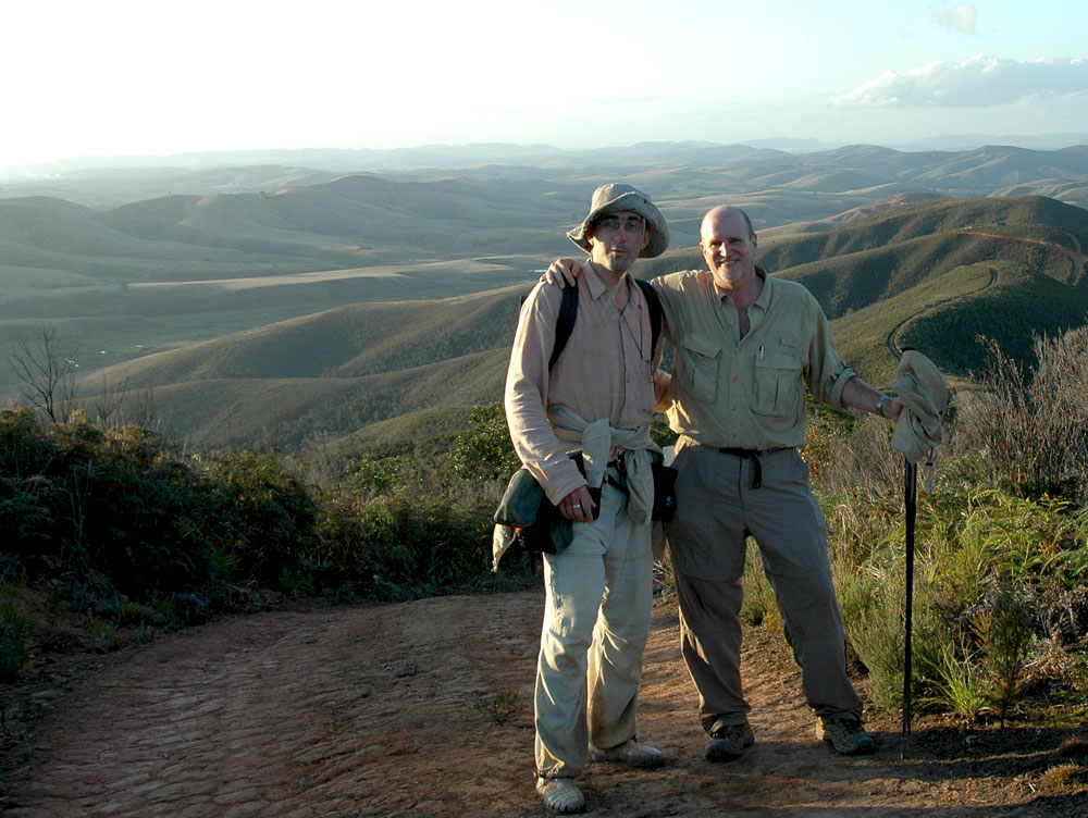 Vincent Pardieu and Richard Hughes on the trail from Andrebabe