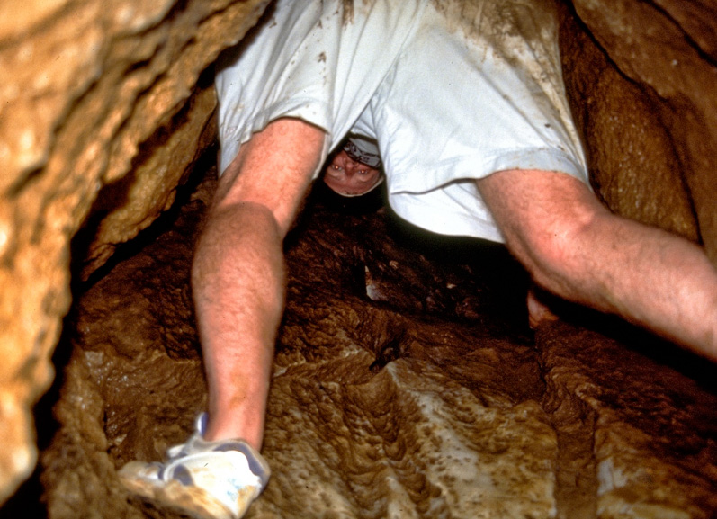 Richard Hughes exploring the Royal Lu near Bawpadan in Myanmar's Mogok Stone Tract