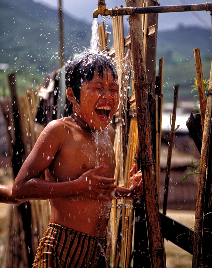 Young boy in Burma's Mogok Stone Tract, famous for pigeon's blood rubies