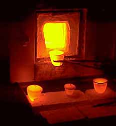 Figure 7 &nbsp;Möng Hsu rubies emerging red-hot from the Mae Sai oven of Somkual Plylaharn; June 1997. (Photo: R.W. Hughes)&nbsp;