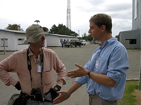 An indication of the difficulty of tsavorite mining comes in the form of this large "bogus" porphyroblast (approx. 50 centimeters by 30 centimeters) seen in Tsavo area; all eyes or potatoes are not full of tsavorite. Photo: V. Pardieu/Gübelin Gem Lab, 2007.